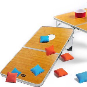 NIB Outside Inside Cornhole Table Set